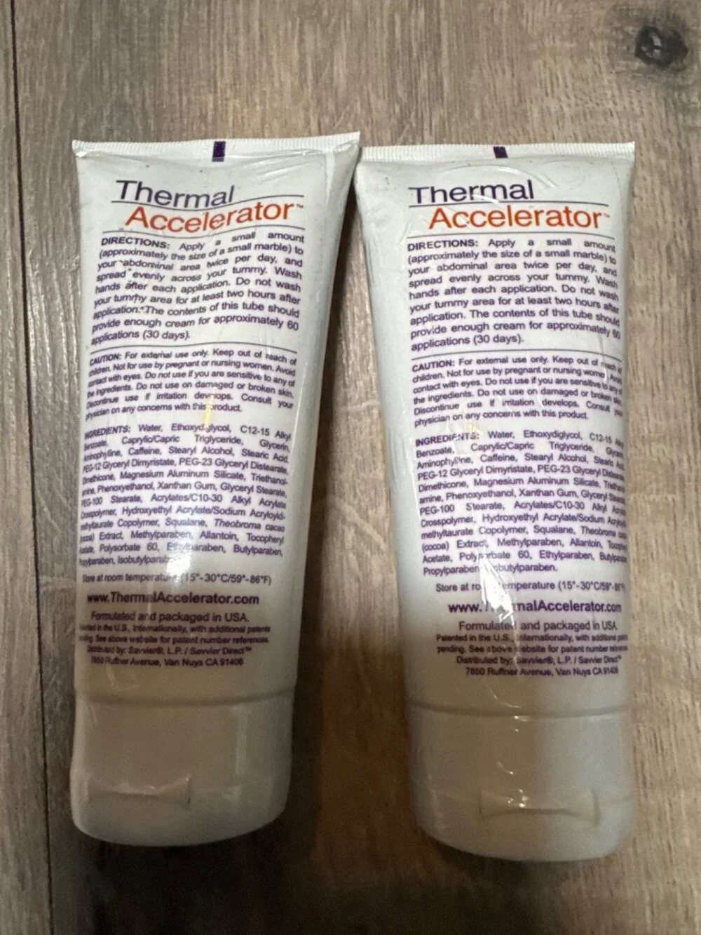 Thermal Accelerator Tummy Cream 6 Fl Oz (177mL) Two-Pack For Skin Firming & Hydr
